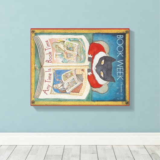 Toile Canvas de la semaine du livre pour enfants 1997 (Insitu (Plancher de Bois))