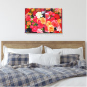 Toile Canvas de mélange de fleurs de carnation (Insitu(Chambre))