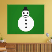 Toile Canvas de neige de Noël souriant Imprimer (Insitu(Salon))