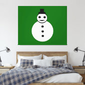 Toile Canvas de neige de Noël souriant Imprimer (Insitu(Chambre))