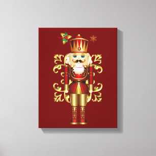 Toile Canvas de Noël Art Nutcracker