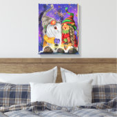 Toile Canvas de Noël Imprimer Cadeau avec Gnomes heureux (Insitu(Chambre))