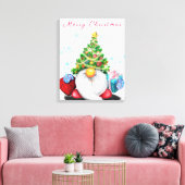 Toile Canvas de Noël Imprimer Gnome avec cadeau (Insitu(Salon))