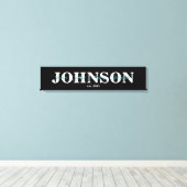 Toile Canvas de nom de famille (Insitu (Plancher de Bois))