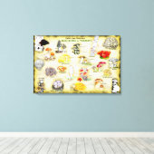 Toile Canvas de noms communs 30x20 Champignons du Vermon (Insitu (Plancher de Bois))