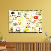 Toile Canvas de noms communs 30x20 Champignons du Vermon (Insitu(Salon))