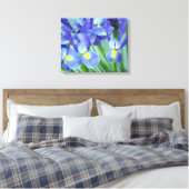 Toile Canvas de photos à fleurs de printemps violet Iris (Insitu(Chambre))