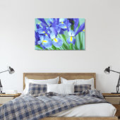 Toile Canvas de photos à fleurs de printemps violet Iris (Insitu(Chambre))