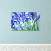 Toile Canvas de photos à fleurs de printemps violet Iris (Insitu (Plancher de Bois))