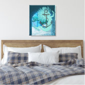 Toile Canvas De Sirène Et D'Ancre (Insitu(Chambre))