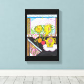 Toile Canvas de tournesol (Insitu (Plancher de Bois))