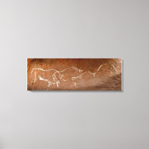 Toile Canvas de troupeau de bisons errants Imprimer