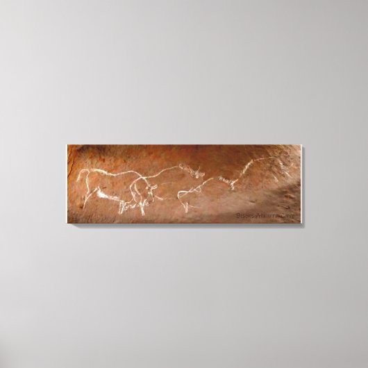 Toile Canvas de troupeau de bisons errants Imprimer (Recto)