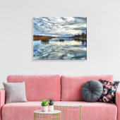 Toile Canvas d'étirement de réflexion d'automne de White (Insitu(Salon))