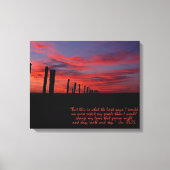 Toile Canvas d'étirement Inspirationnel Sunset Sky Impre (Recto)