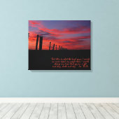 Toile Canvas d'étirement Inspirationnel Sunset Sky Impre (Insitu (Plancher de Bois))