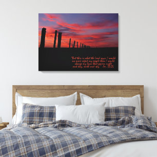 Toile Canvas d'étirement Inspirationnel Sunset Sky Impre