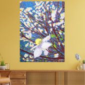 Toile Canvas Dogwood Watercolor Imprimer (Insitu(Salon))