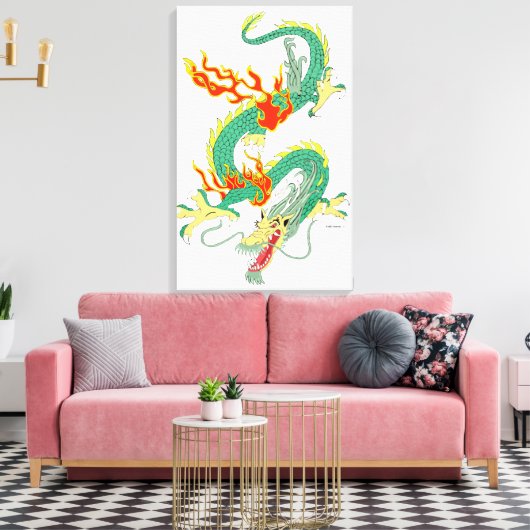 Toile Canvas dragon chinois original (Insitu(Salon))