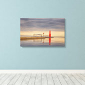 Toile Canvas du phare Algoma Wisconsin (Insitu (Plancher de Bois))