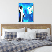 Toile Canvas enveloppé bleu Saint Croix (Insitu(Chambre))