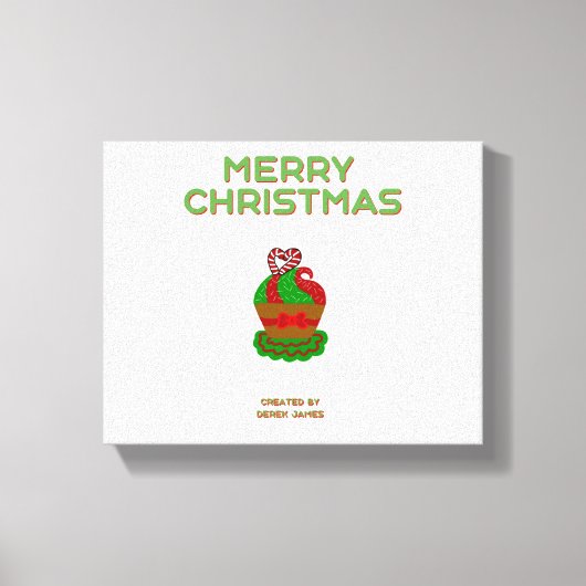 Toile Canvas enveloppé de gâteau de Noël (Recto)