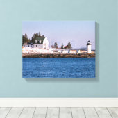 Toile Canvas enveloppé du phare Marshall Point Maine (Insitu (Plancher de Bois))