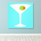 Toile Canvas étirée Martini Movie Classique (plus grande (Insitu (Plancher de Bois))