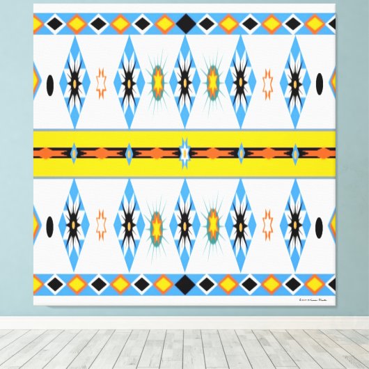 Toile Canvas étirés en Shoshone d'Amérique native (Insitu (Plancher de Bois))