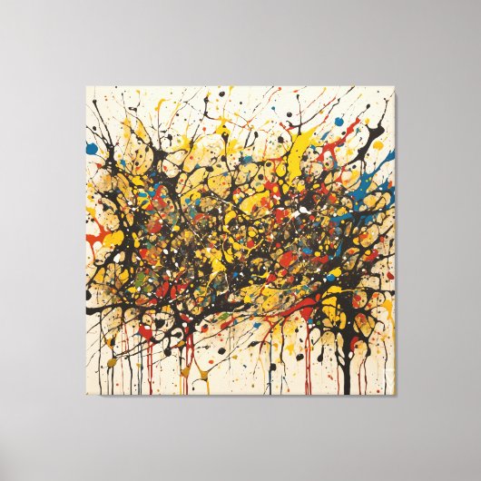 Toile Canvas Fury of the Waters: Pollock in RS (Recto)