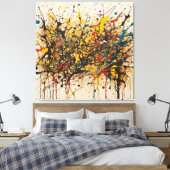 Toile Canvas Fury of the Waters: Pollock in RS (Insitu(Chambre))