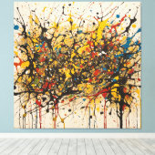 Toile Canvas Fury of the Waters: Pollock in RS (Insitu (Plancher de Bois))