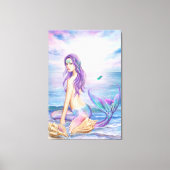 Toile Canvas Imprimer bleu sirène (Recto)