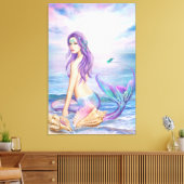 Toile Canvas Imprimer bleu sirène (Insitu(Salon))