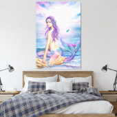 Toile Canvas Imprimer bleu sirène (Insitu(Chambre))