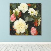 Toile Canvas Imprimer Carnation Bouquet (Insitu (Plancher de Bois))
