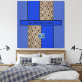 Toile Canvas Indigo(Blue LED S.C.C.)RFPMDesigns ©️ 2023/ (Insitu(Chambre))