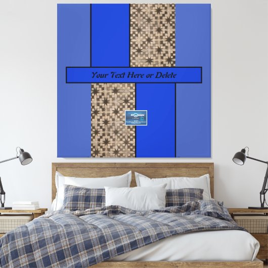 Toile Canvas Indigo(Blue LED S.C.C.)RFPMDesigns ©️ 2023/ (Insitu(Chambre))