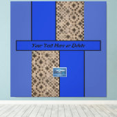 Toile Canvas Indigo(Blue LED S.C.C.)RFPMDesigns ©️ 2023/ (Insitu (Plancher de Bois))