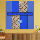 Toile Canvas Indigo(Blue LED S.C.C.)RFPMDesigns ©️ 2023/ (Insitu(Salon))