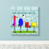 Toile Canvas Infirmière Oiseaux Whimsical (Insitu (Plancher de Bois))