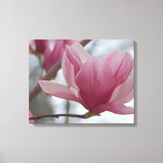 Toile Canvas japonais rose Magnolia (Recto)