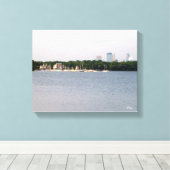 Toile CANVAS : Lake Harriet Parkway & Mpls, Skyline, MN_ (Insitu (Plancher de Bois))