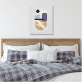 Toile Canvas minimaliste Neutre Tranquille/Tan/Blues (Insitu(Chambre))