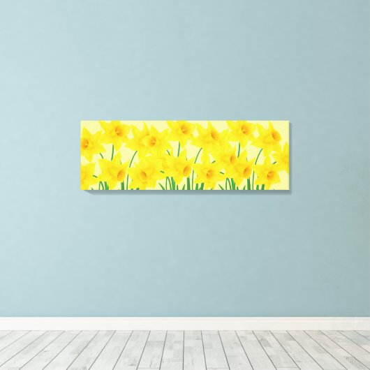 Toile Canvas Mur Art-Daffodiques (Insitu (Plancher de Bois))