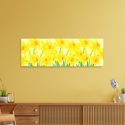 Toile Canvas Mur Art-Daffodiques (Insitu(Salon))