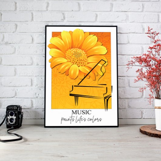 Toile Canvas murale de musique