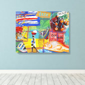 Toile Canvas murale du Cap Vert (Insitu (Plancher de Bois))