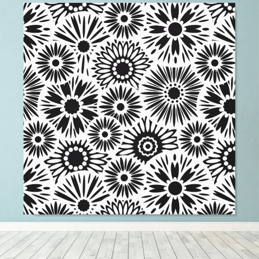 Toile Canvas noir rétro (Insitu (Plancher de Bois))