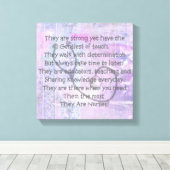 Toile Canvas Nurse Poem Mur Art "Ce Sont Des Infirmières (Insitu (Plancher de Bois))